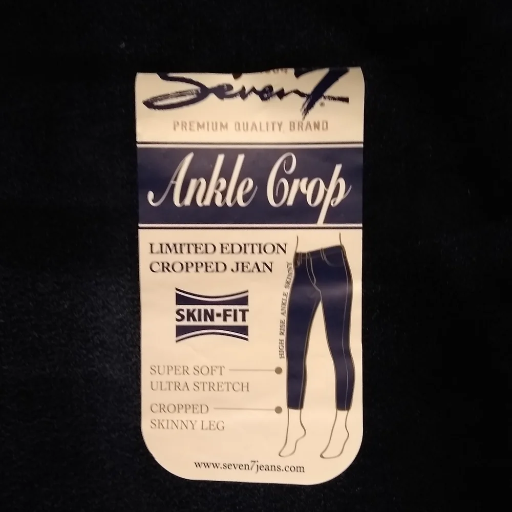 SEVEN7 High Rise Skinny Crop Ankle Skin-Fit jeans NWOT, 16 - Picture 5 of 14